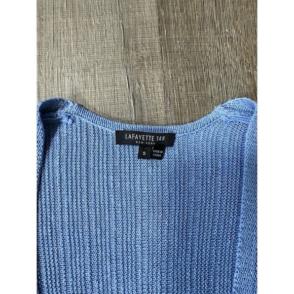 Lafayette 148 New York Loose Knit Button Front Linen Blend Cardigan Size Small - Picture 8 of 10